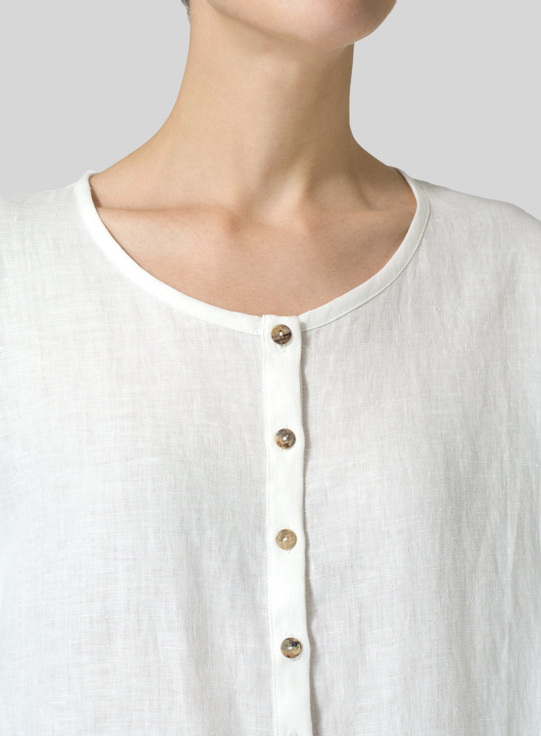 Cotton Linen Wide Sleeve Shirt