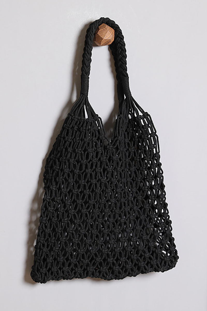 Hollow Out Woven Large Capacity Shoulder Bag
