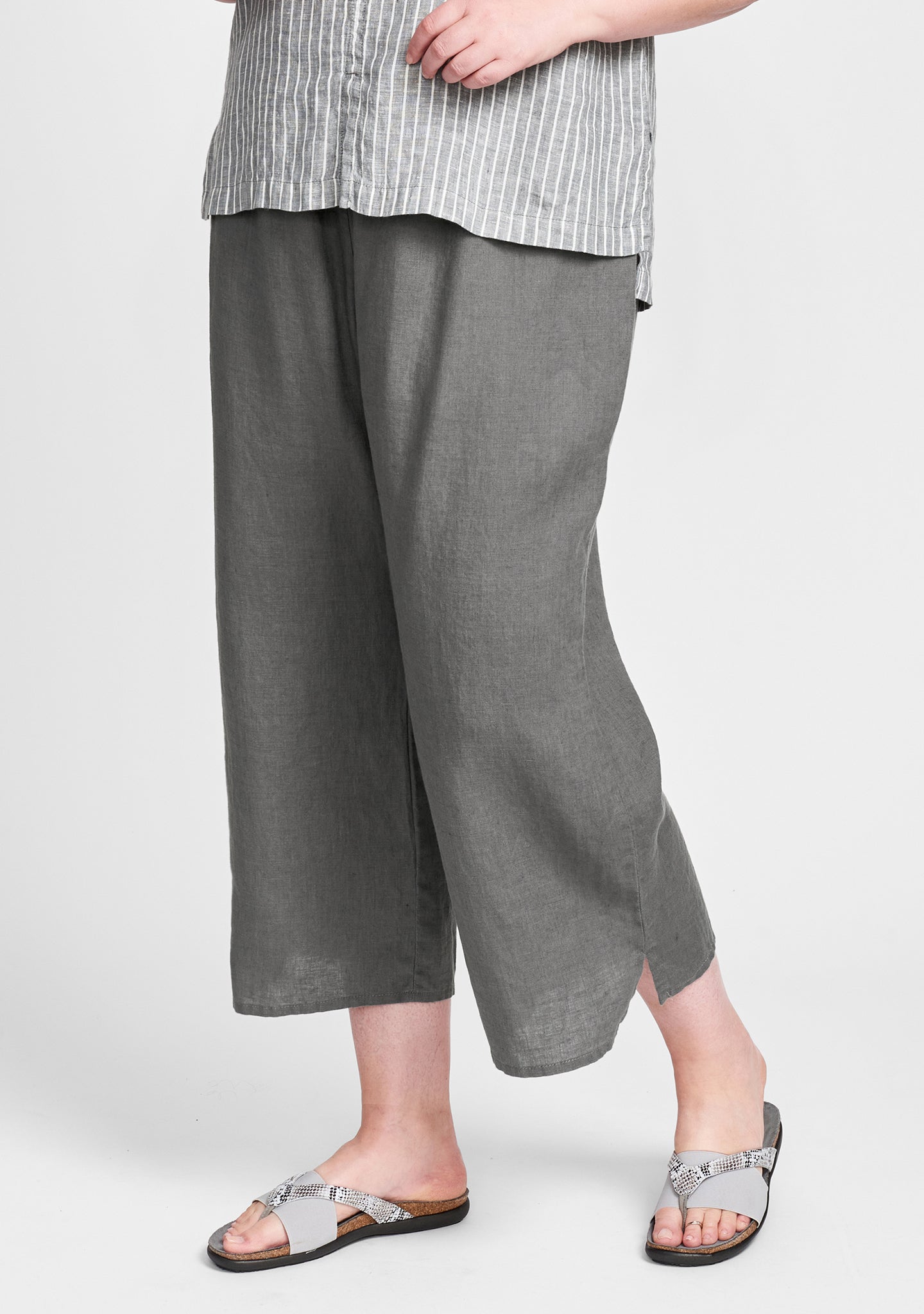 Linen Pants With Elastic Waist