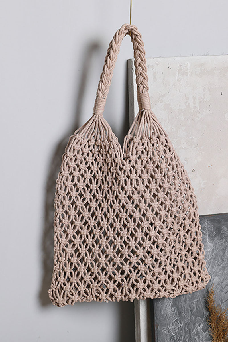 Hollow Out Woven Large Capacity Shoulder Bag
