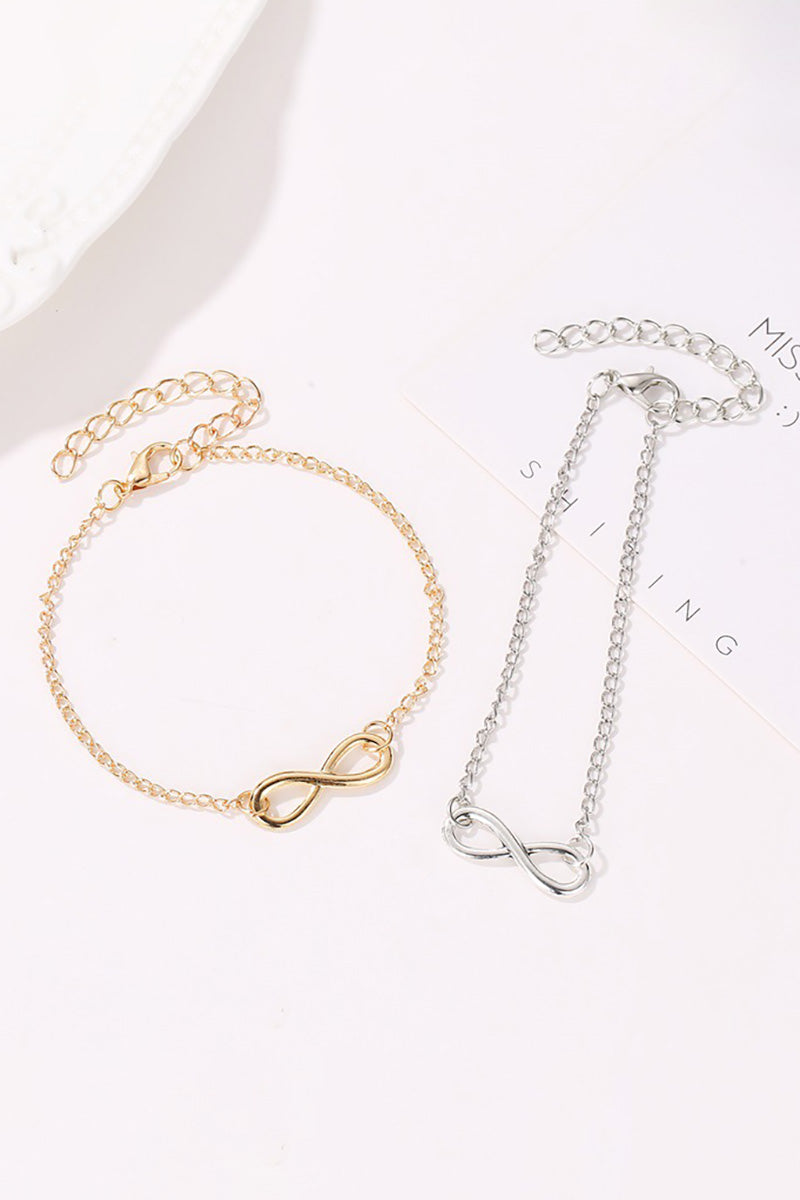Twisted Number Eight Fashion Alloy Bracelet
