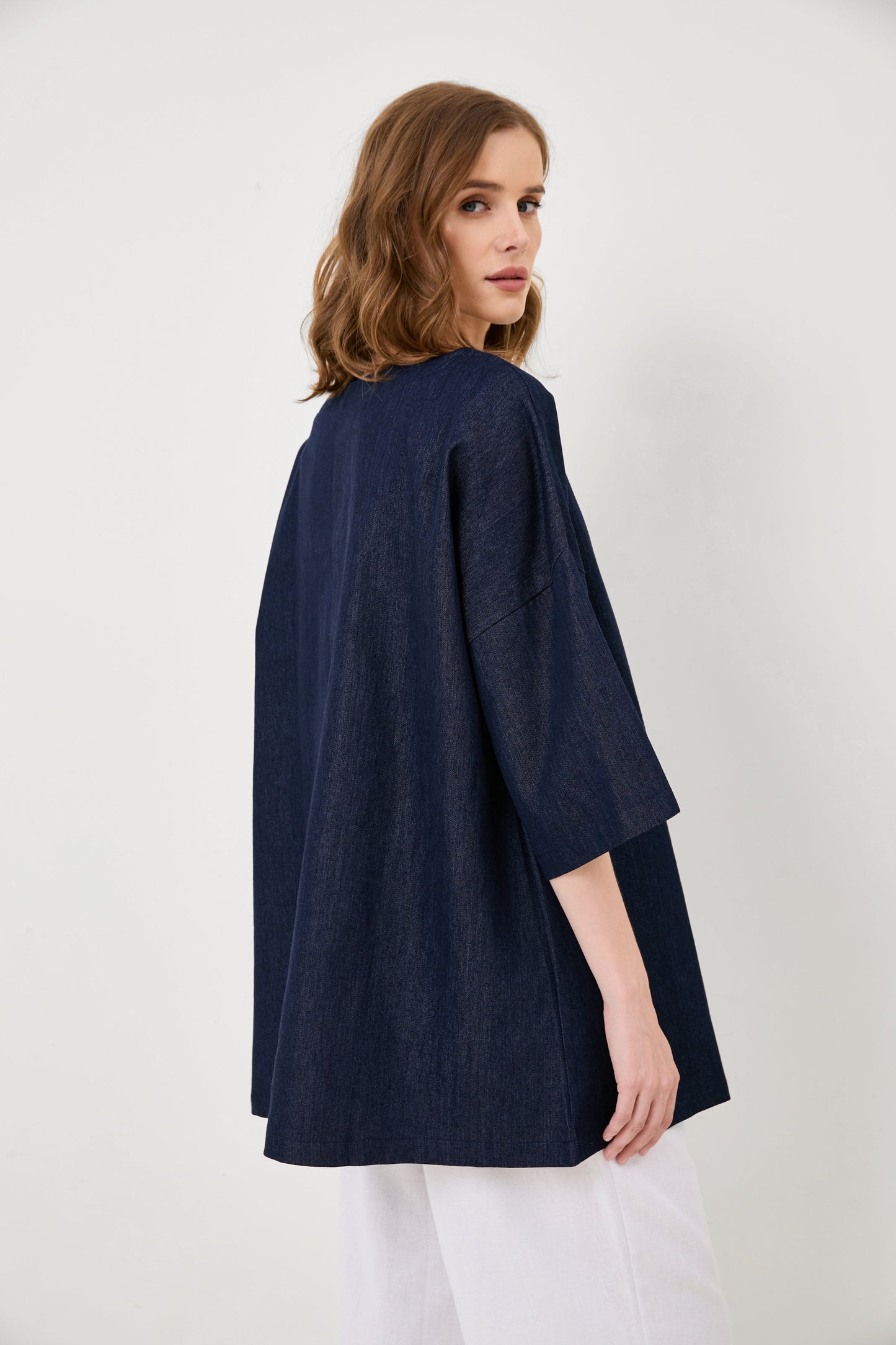 Denim Oversized Loose Top