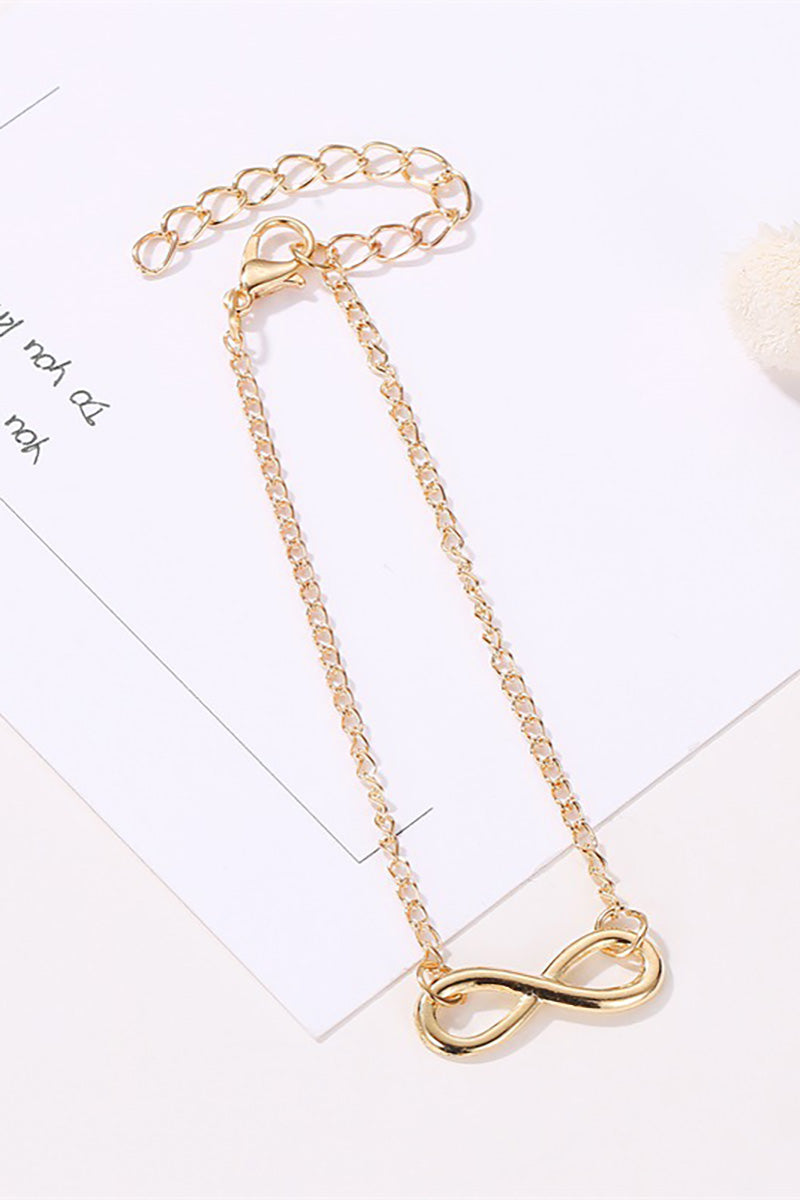 Twisted Number Eight Fashion Alloy Bracelet