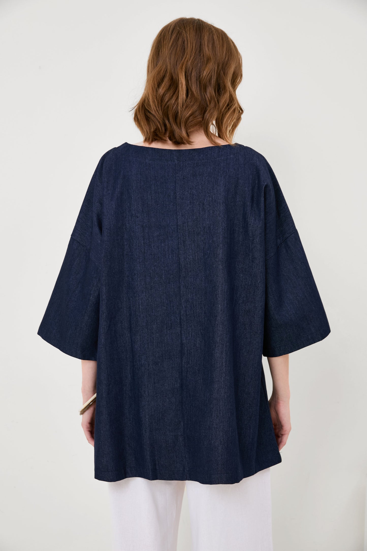 Denim Oversized Loose Top