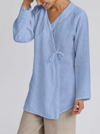 Cotton And Linen Cord Tie Cardigan