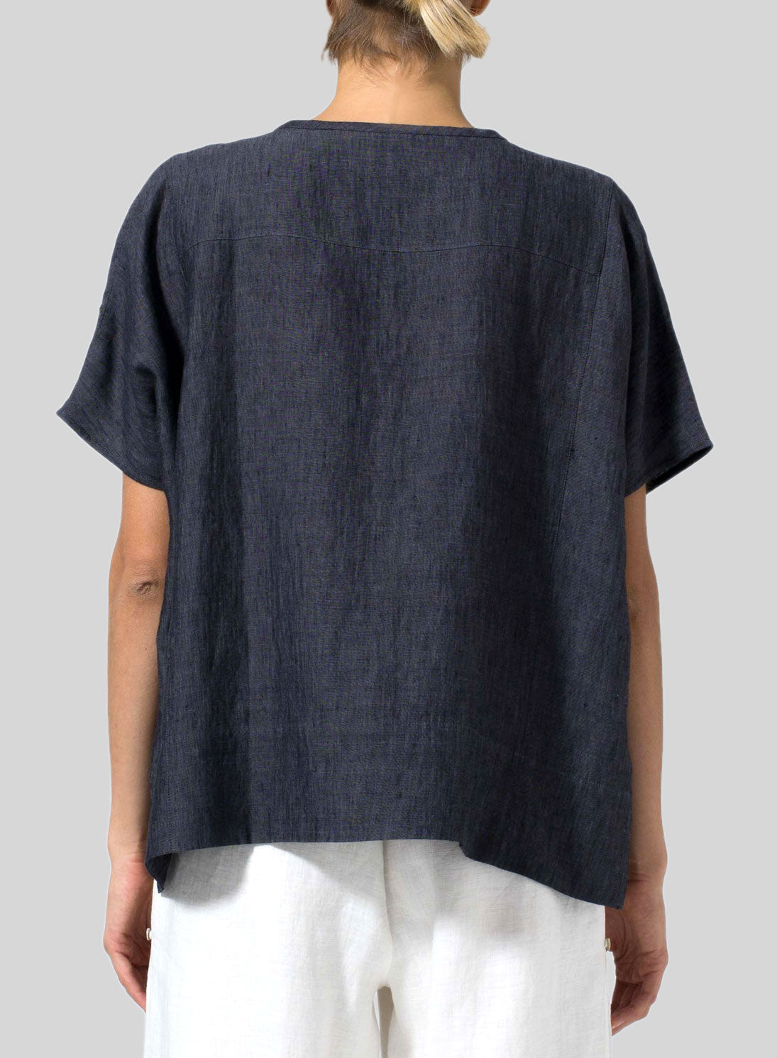 Cotton Linen Wide Sleeve Shirt