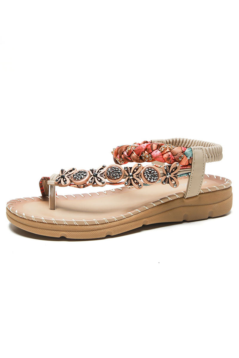 Ankle Strap Open Toe Flip Flops Beach Sandals