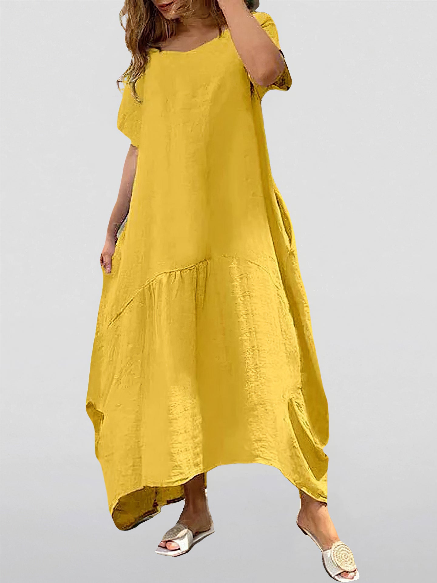 Women's Casual Loose Plus Size Maxi Dress