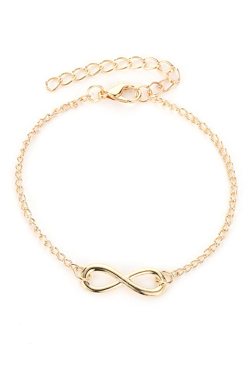 Twisted Number Eight Fashion Alloy Bracelet