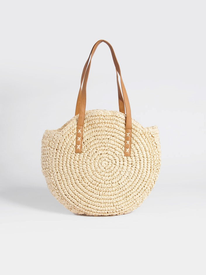 Large Capacity Straw Shoulder Bag