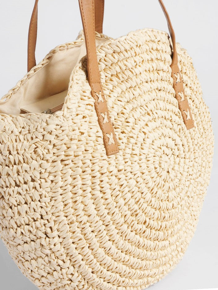Large Capacity Straw Shoulder Bag