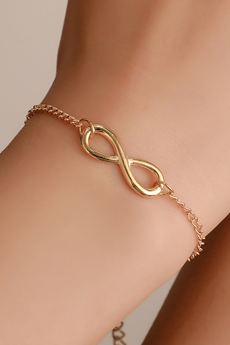 Twisted Number Eight Fashion Alloy Bracelet