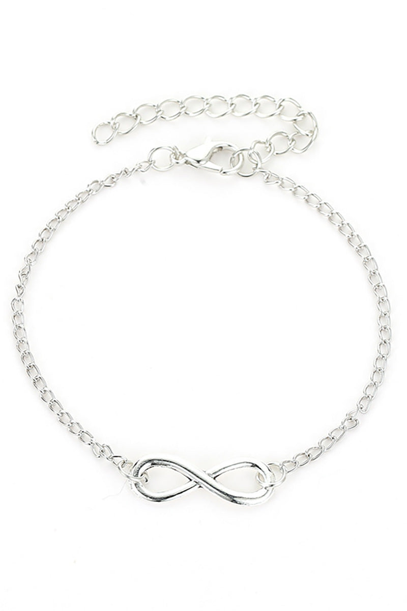 Twisted Number Eight Fashion Alloy Bracelet