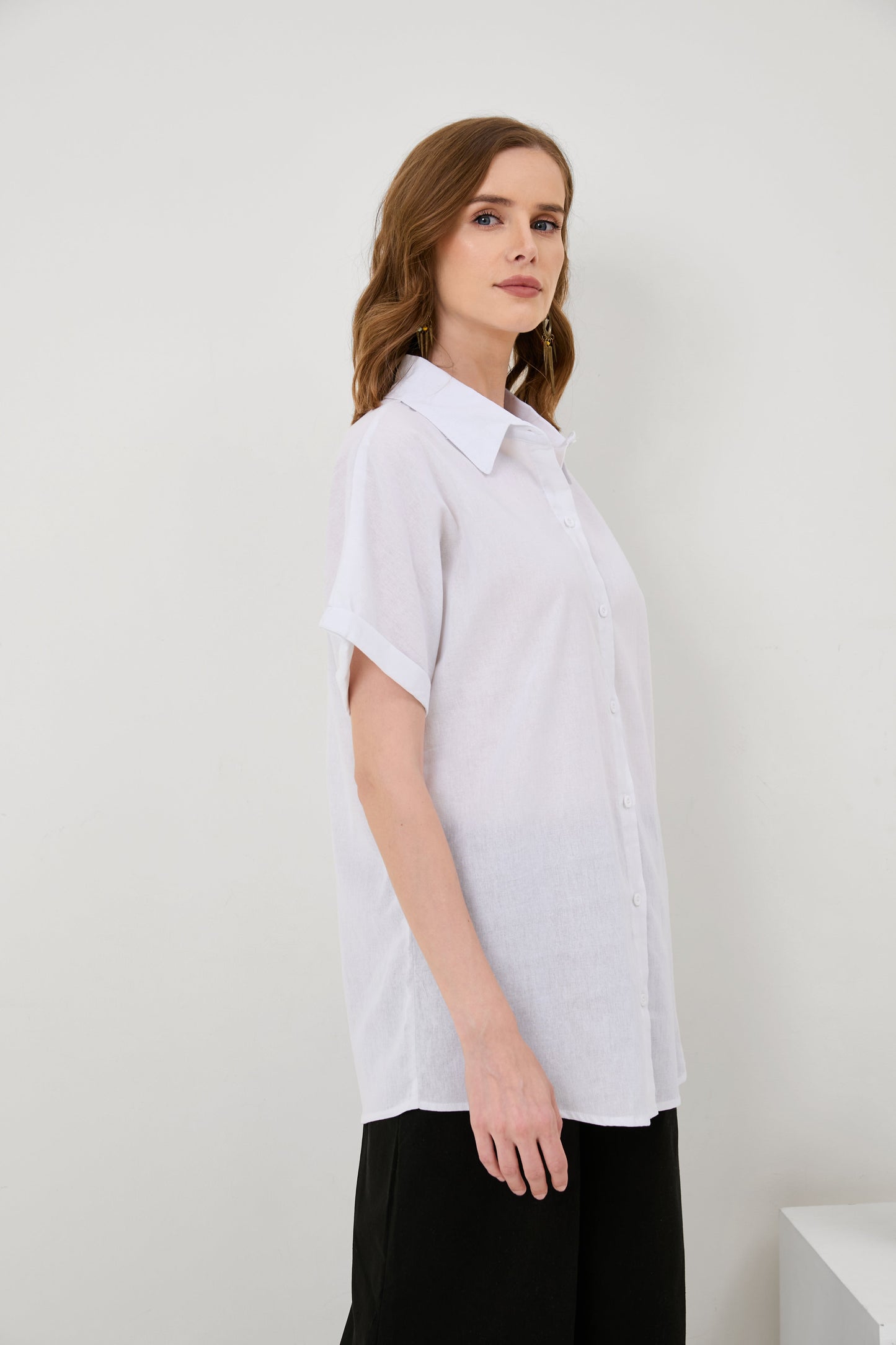Short Sleeve Casual Linen Shirt